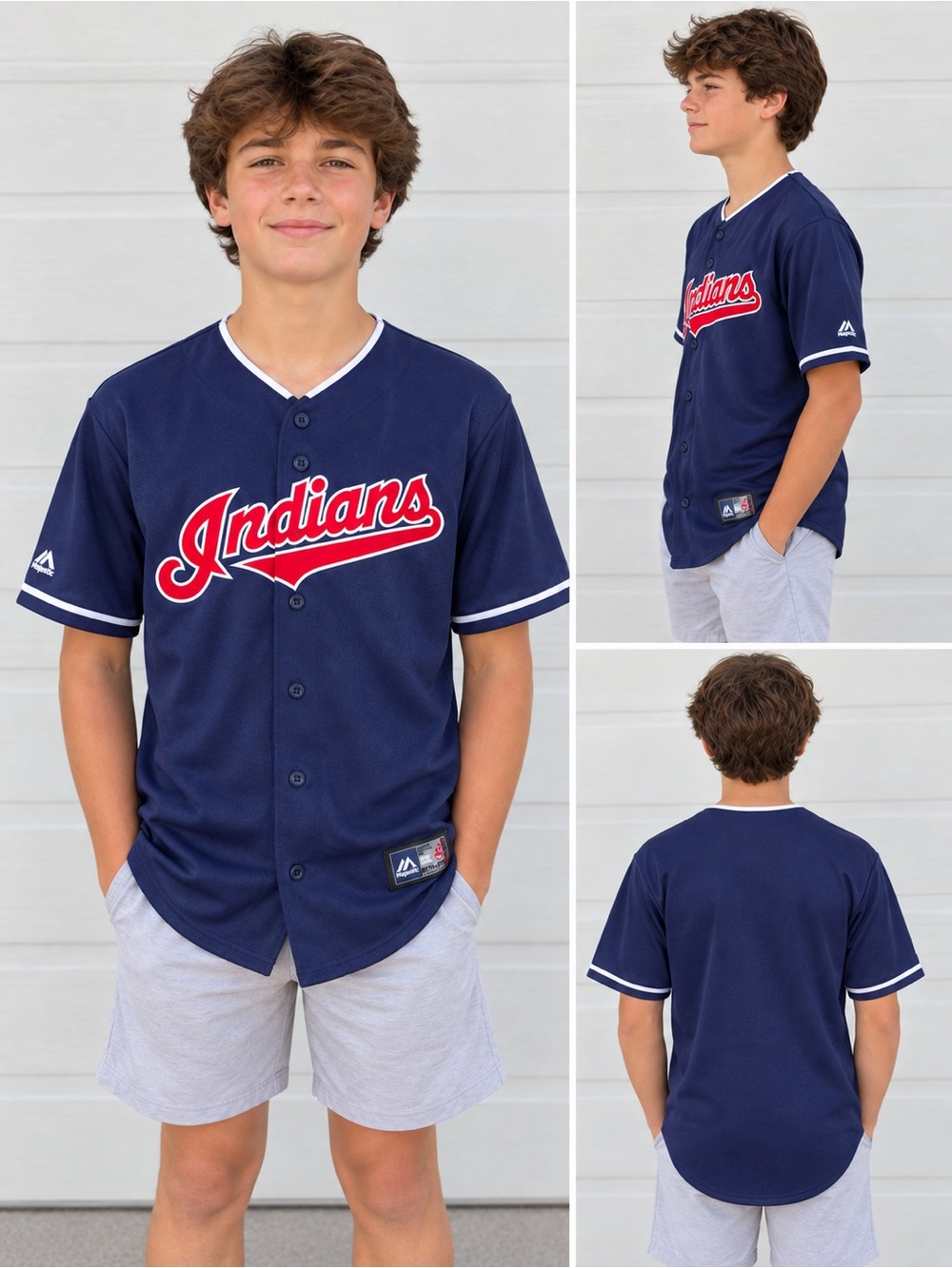 Youth Cleveland Indians Majestic Baseball Jersey